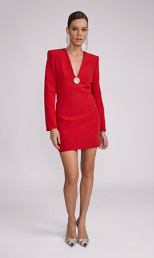 Lorenzo Crepe Dress | Rouge