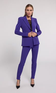 Alexandra Crepe Pants | Power Purple
