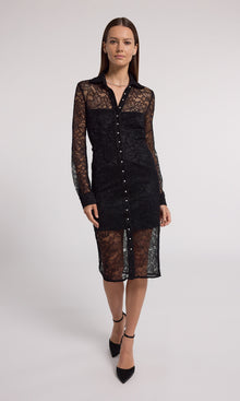 Lorene Lace Dress | Black