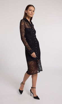 Lorene Lace Dress | Black