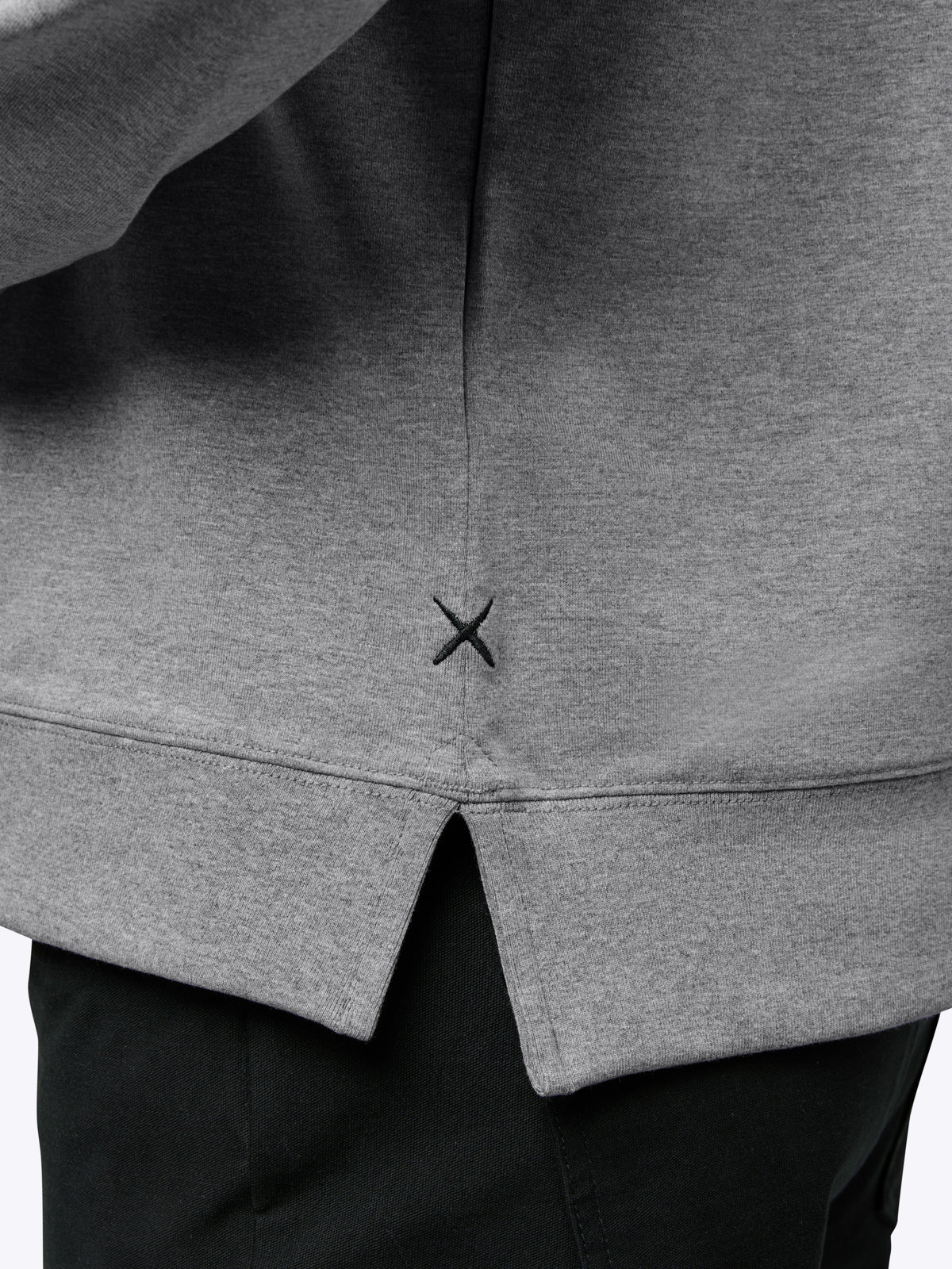 Mens | Hyperloop Pullover Split-Hem | Signature-Fit | Heather Grey