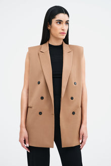 Selena Vest | Taupe