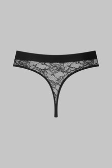 High Waist Thong - Flashback | Black