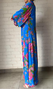 Womens | Aara Viscose Long Dress | Blue