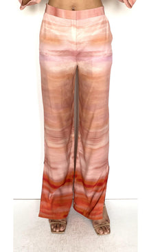 Womens | Asma Viscose Heavy Crepe Pants With Slit | Multi