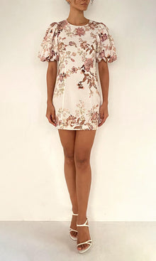 Womens | Diza Linen Cotton Mini Dress | White