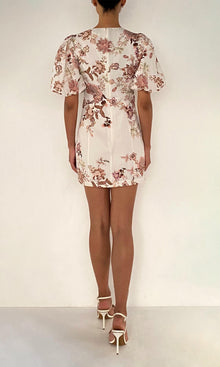 Womens | Diza Linen Cotton Mini Dress | White