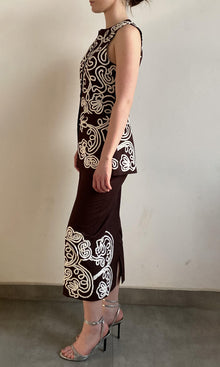 Womens | Ilaya Linen Cotton Waist Coat | RE25 | Brown