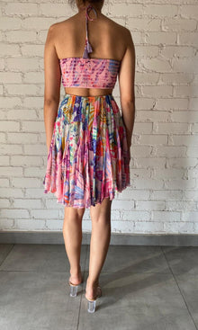 Womens | Inv Viscose Chiffon Shiort Dress | Multi Floral Print