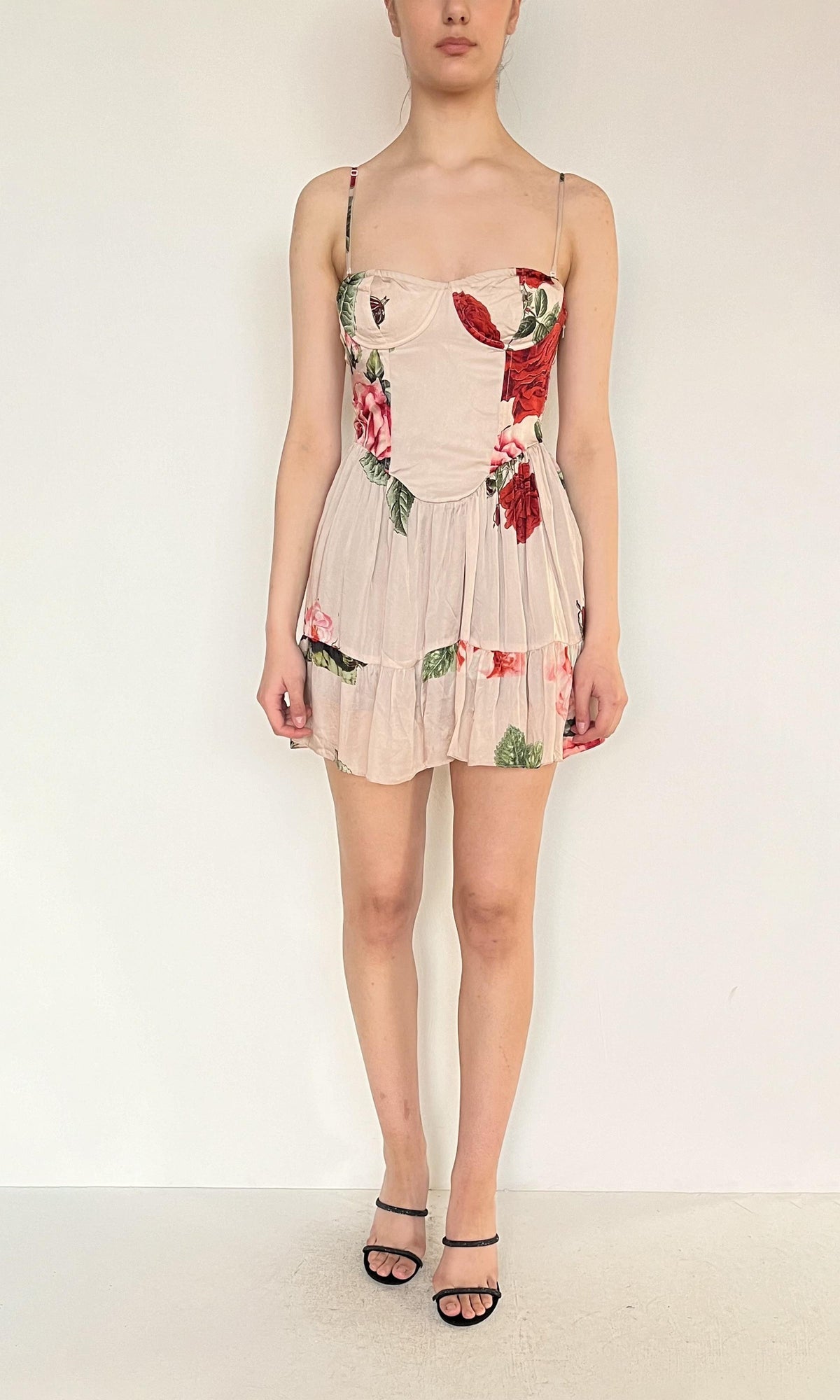 Womens | Inv Viscose Chiffon Naaz Short Dress | Pink