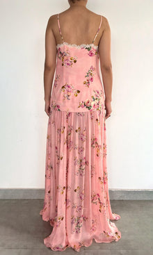 Hemant And Nandita | Niva Viscose Long Dress | Pink
