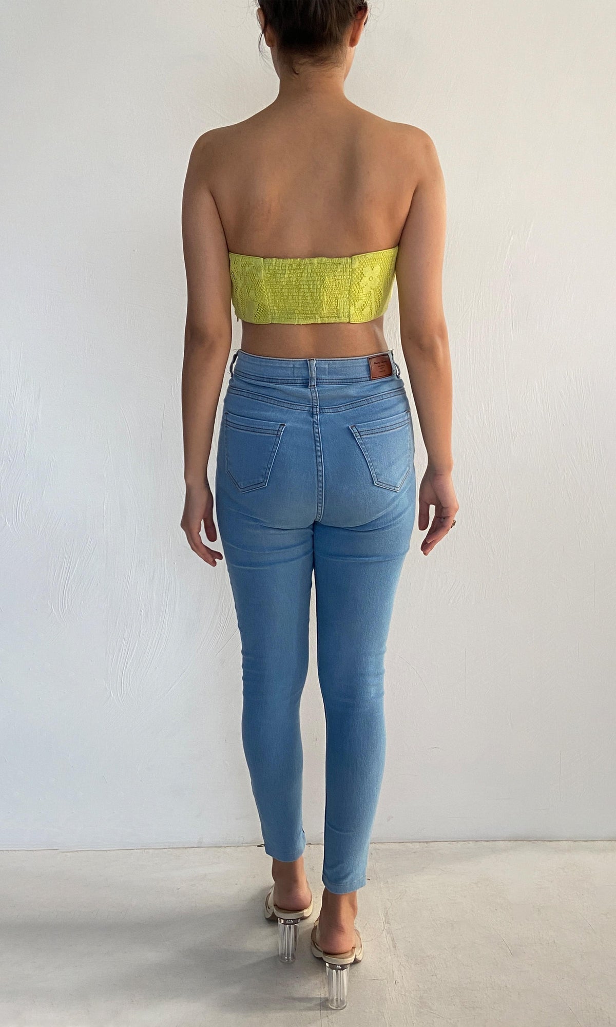 Womens | Nysa Cotton Bandeau | Neon Green