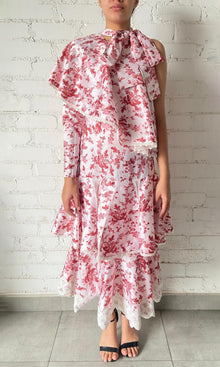 Womens | Runss Taffeta Midi Dress | Peach