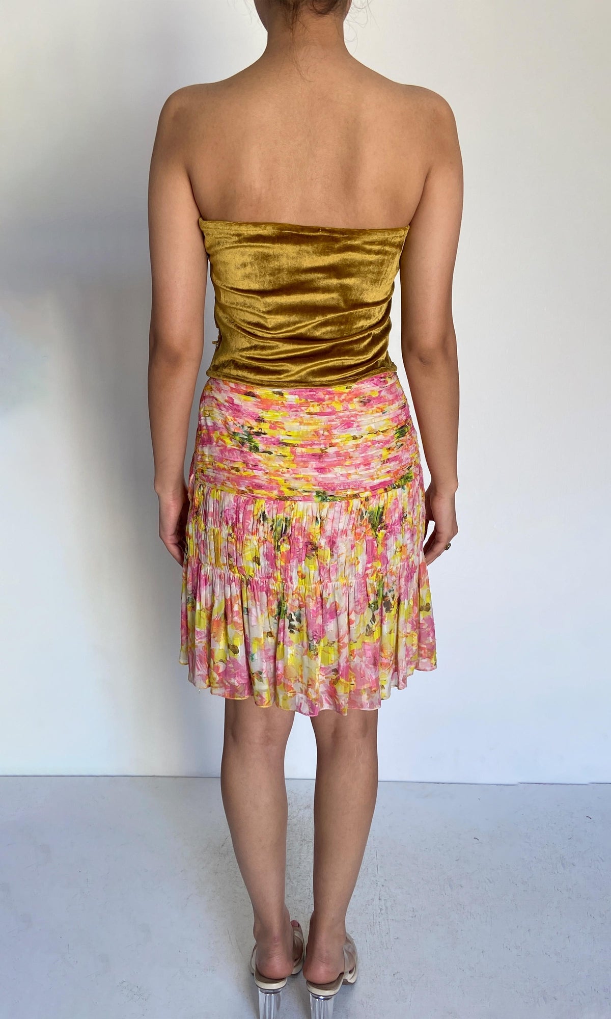 Womens | Sehr Brasso Velvet Top | Mustard