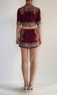 Womens | Shifa Viscose Top | Maroon