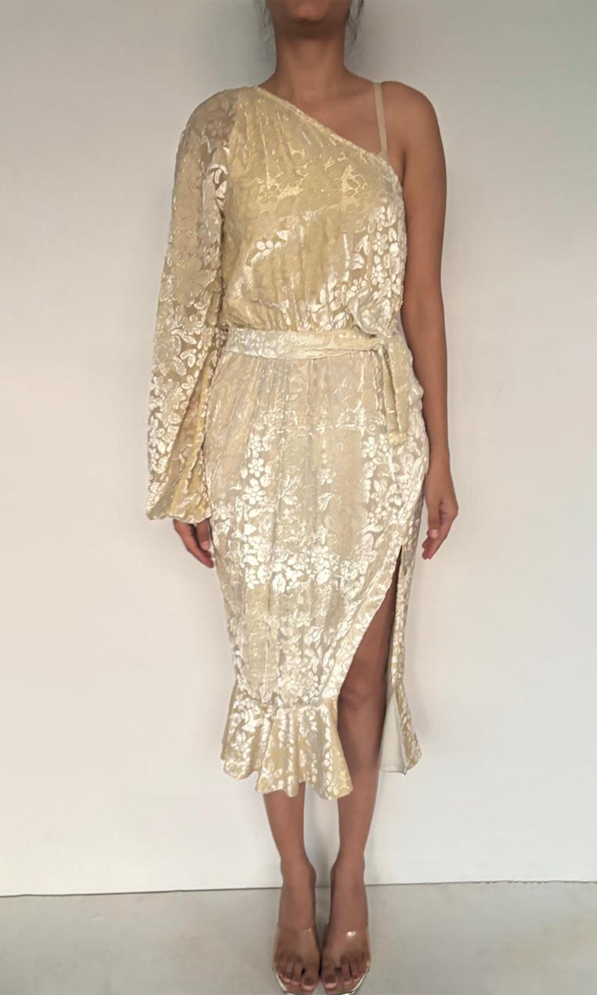 Womens | SL Velvet Brasso Midi Dress | White