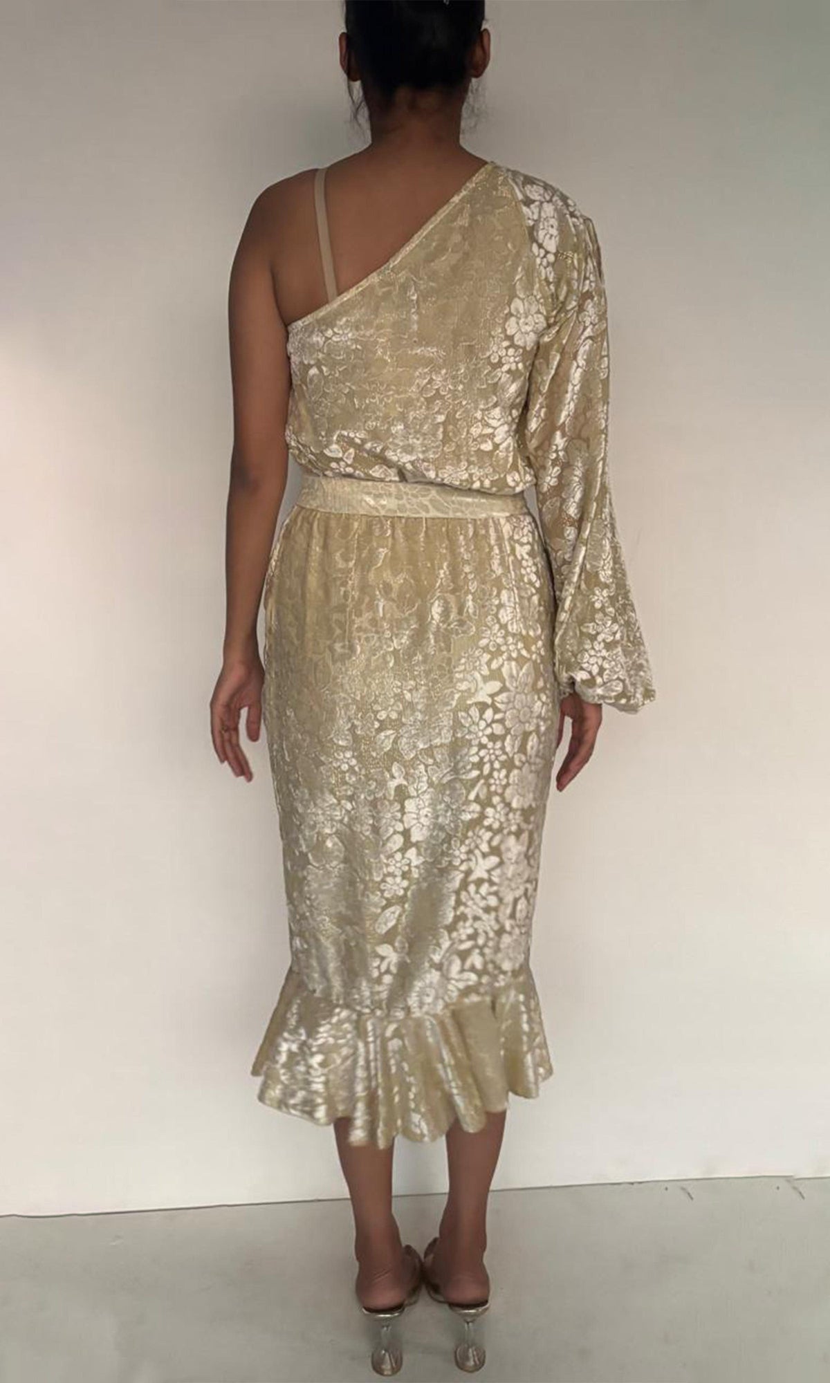 Womens | SL Velvet Brasso Midi Dress | White