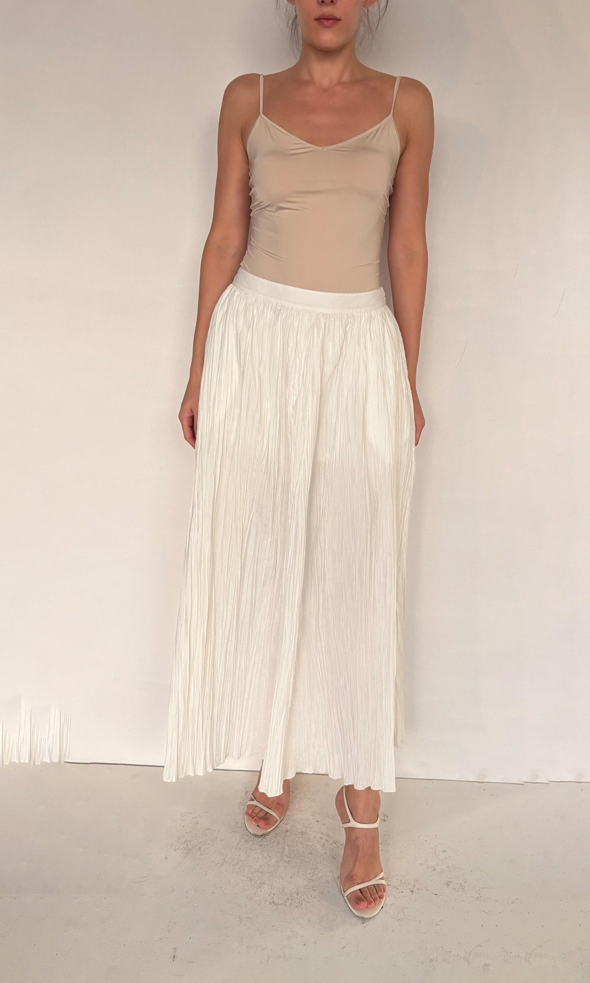 Womens | WHT Cotton Long Skirt | White