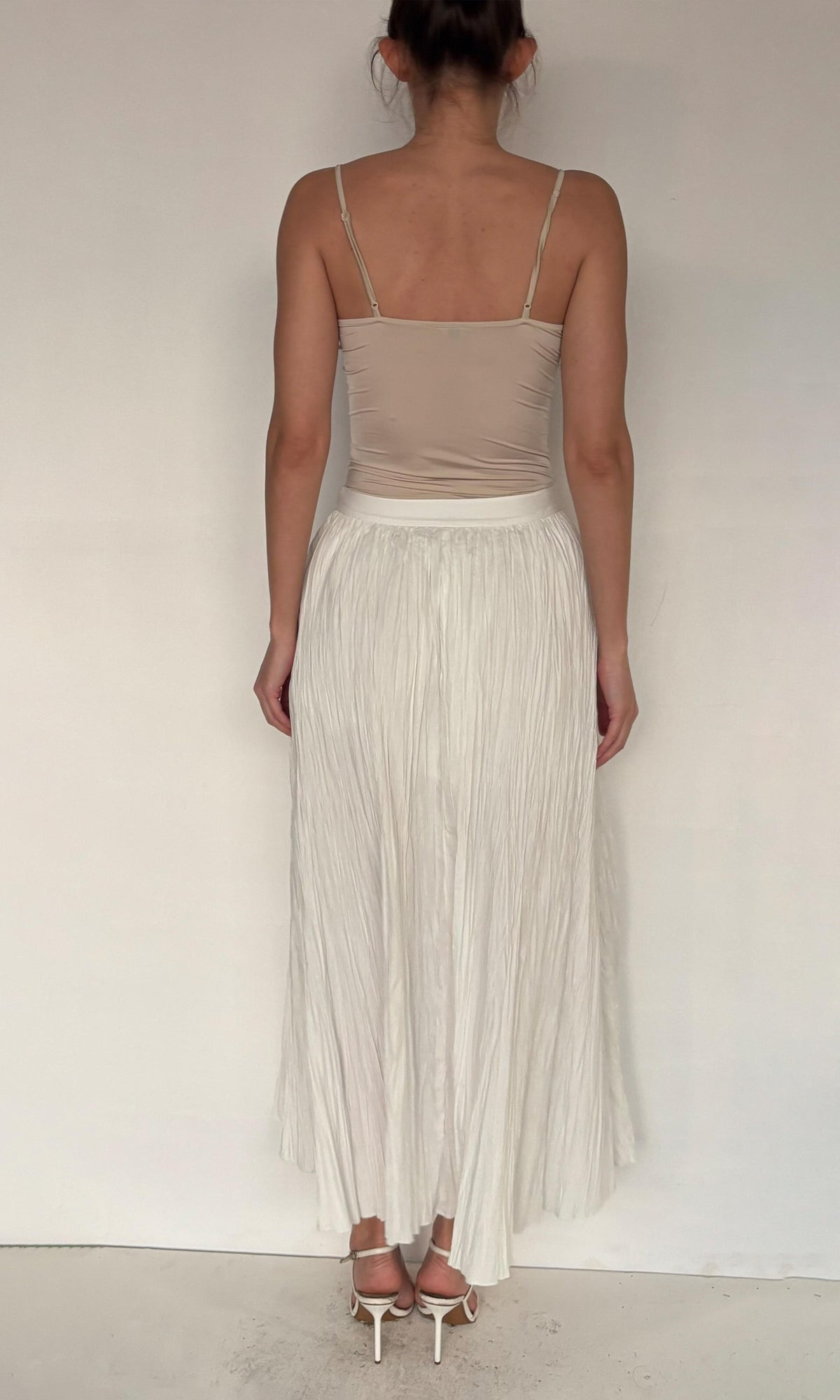 Womens | WHT Cotton Long Skirt | White