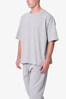 Heavy Basic Boxy Tee | Marled Grey