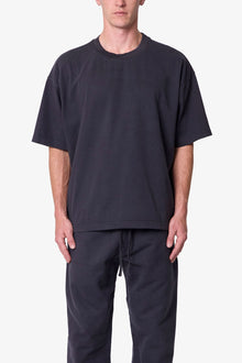 Heavy Basic Boxy Tee | Washed Black