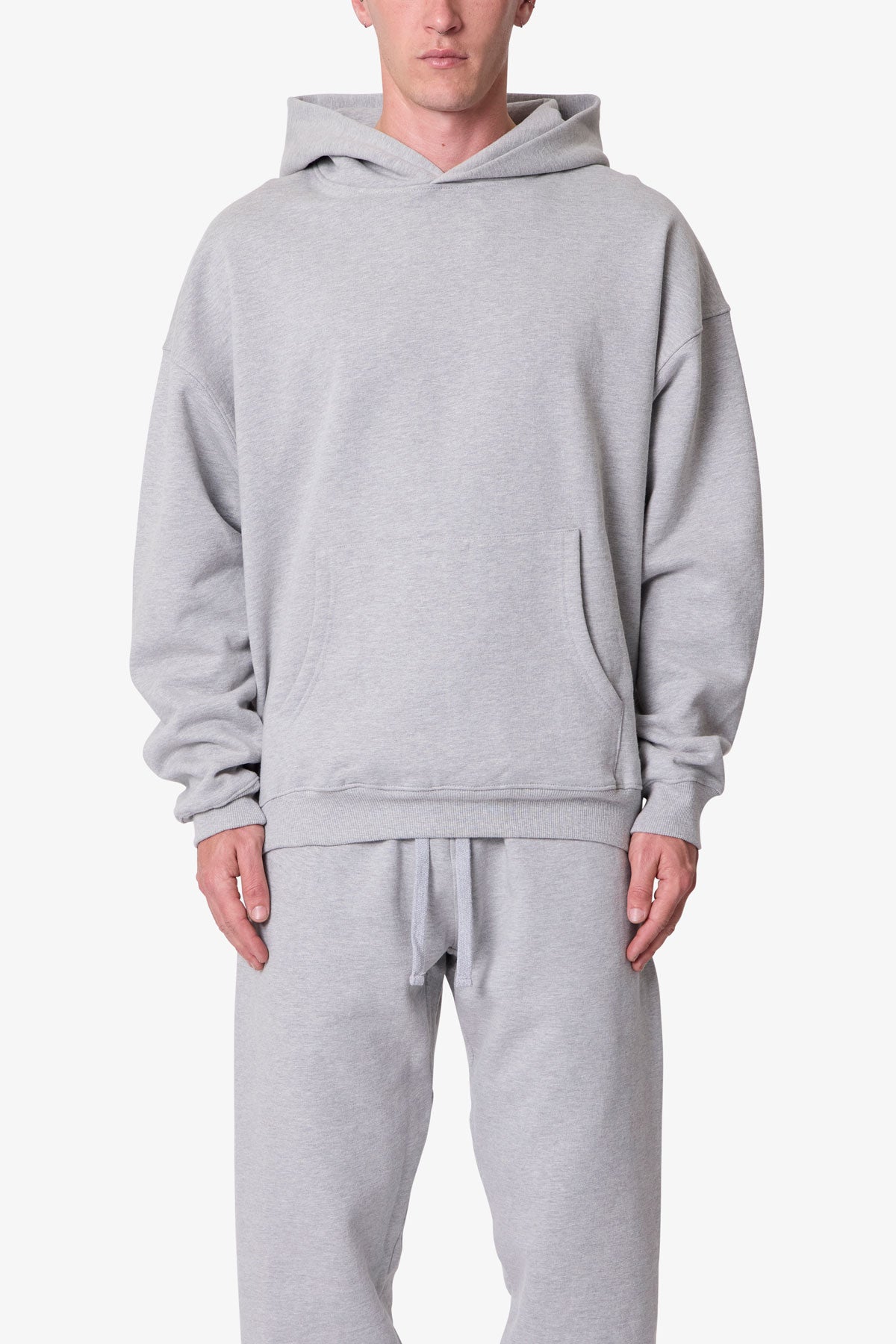 Heavy Basic Hoodie | Marled Grey