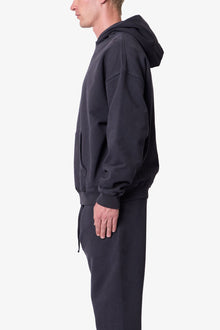 Heavy Basic Hoodie | Washed Black