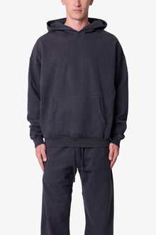 Heavy Basic Hoodie | Washed Black