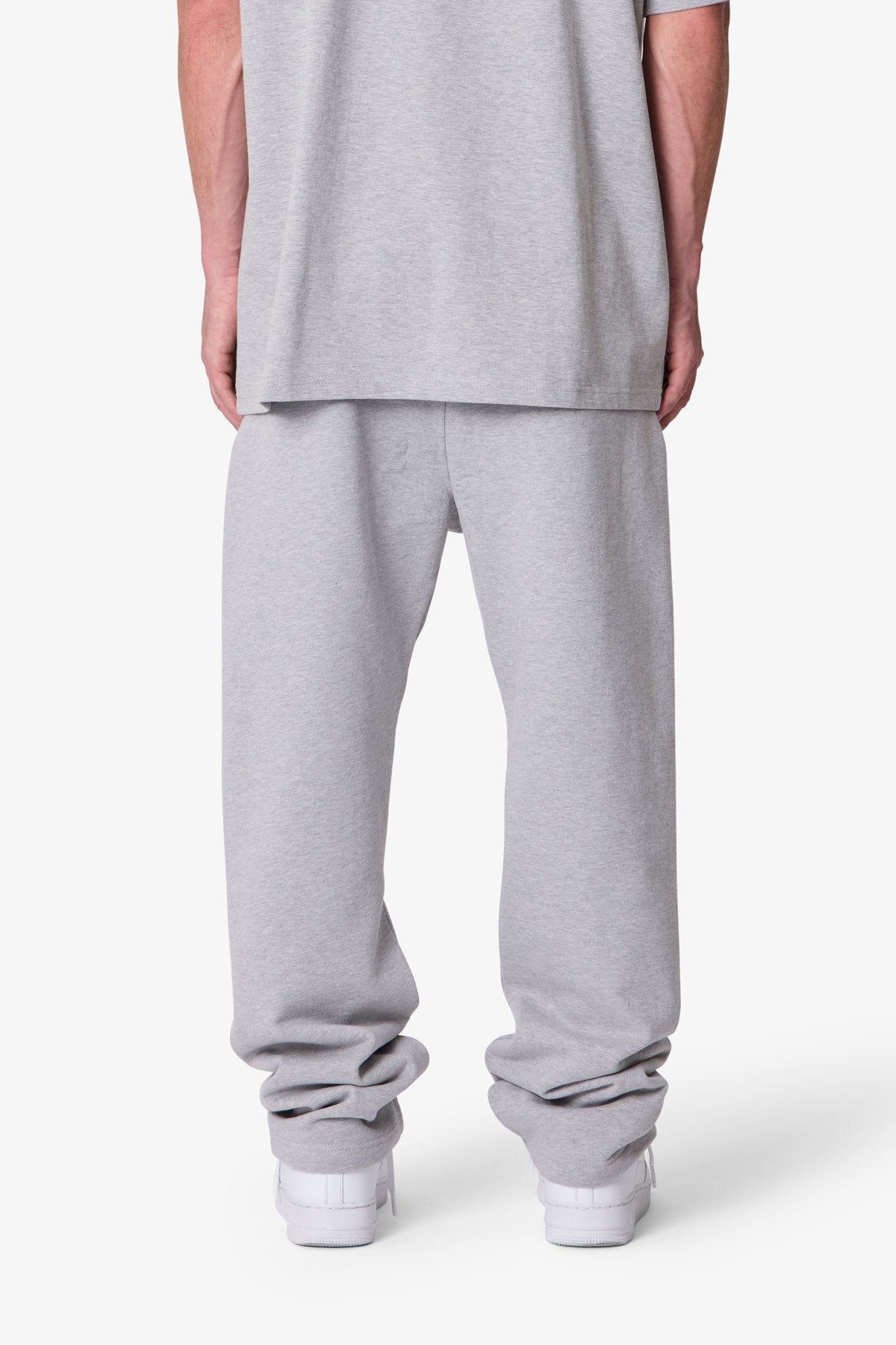 Heavy Basic Relaxed Sweatpants | Marled Grey