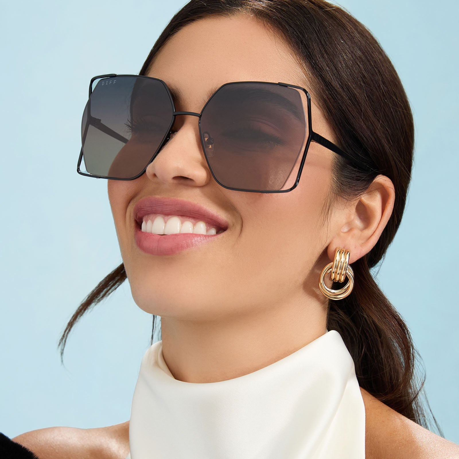 Womens | Donna IV Sunglasses | Black | Twilight Gradient Polarized Lenses