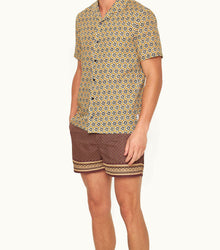 Hibbert Roseate Print Classic Fit Capri Collar Shirt | Mango