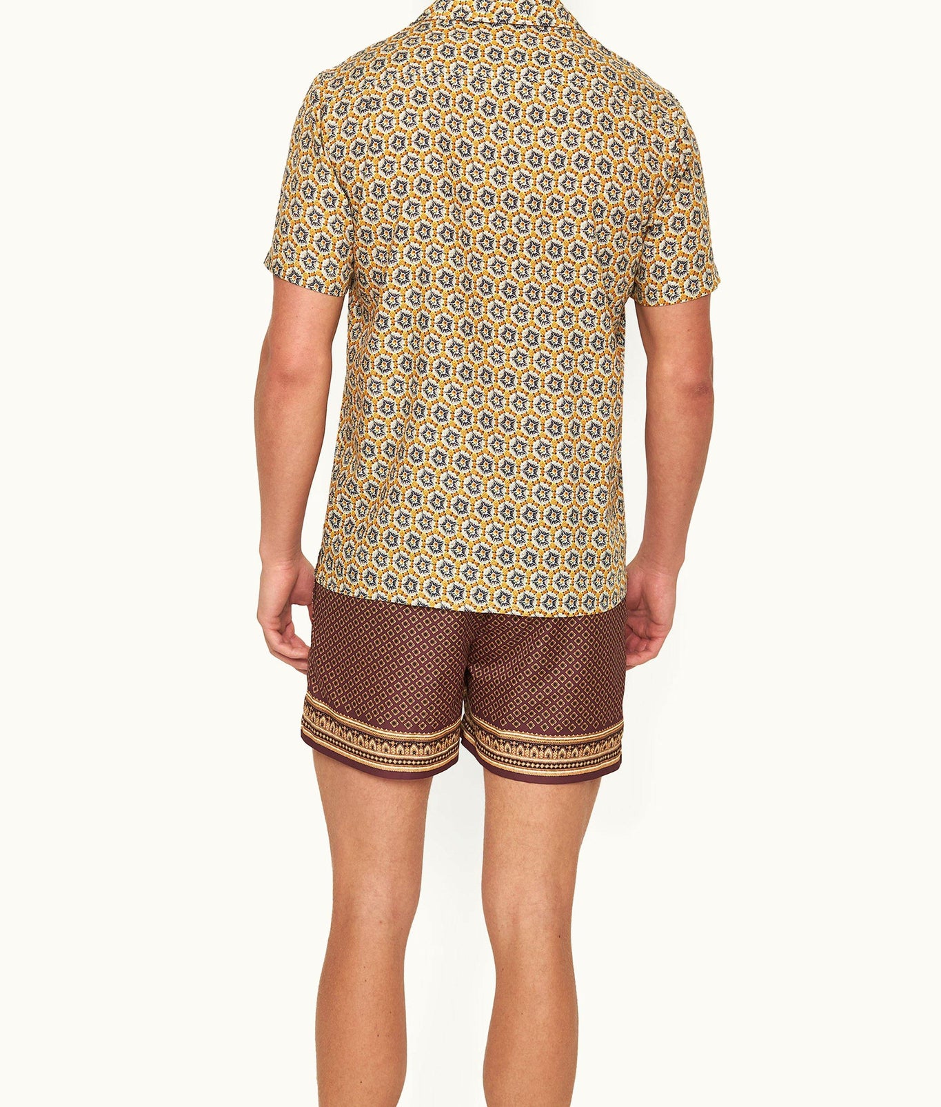 Hibbert Roseate Print Classic Fit Capri Collar Shirt | Mango