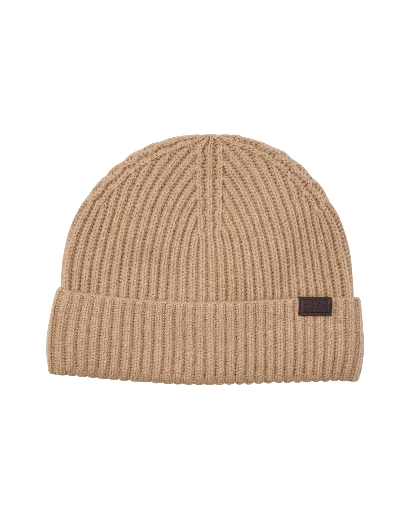Hickey Freeman | Men | Cashmere Chunky Rib Hat | Camel