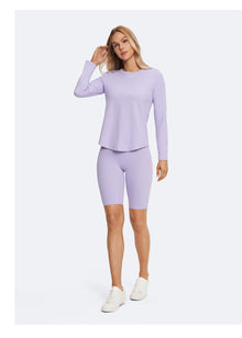High-Waisted Bike Shorts | Lavender