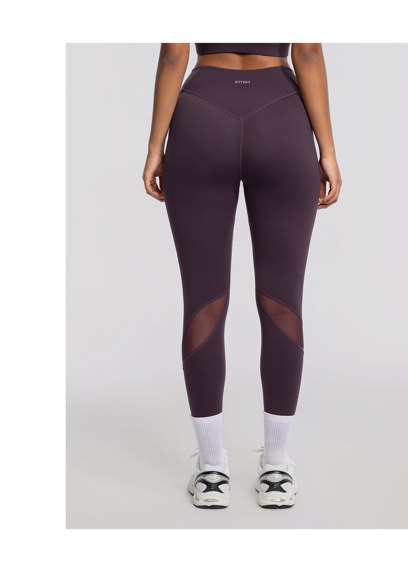 High-Waisted Stretch Performance Leggings | Midnight Plum