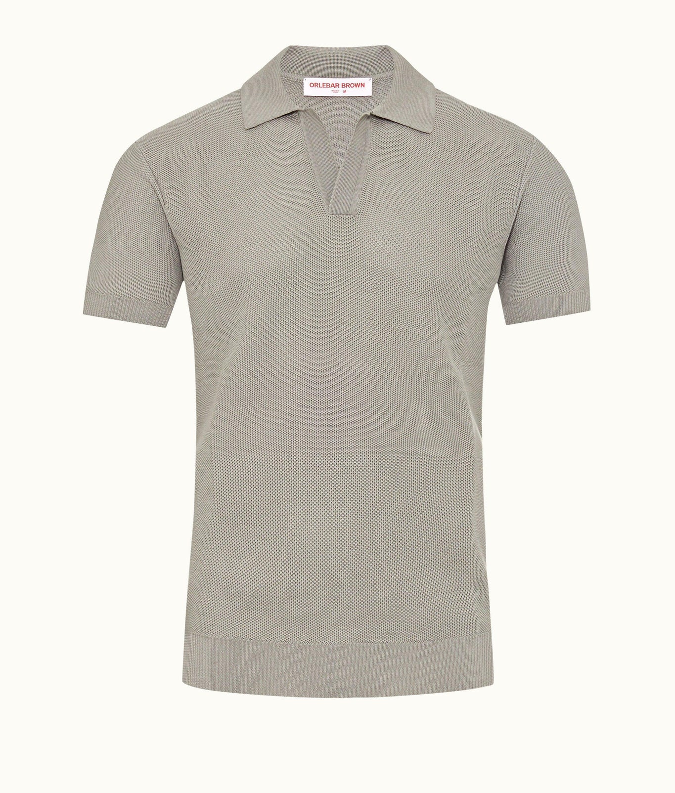 Horton Pique Tailored Fit Pique Stitch Mercerised Cotton Polo Shirt | Cinder