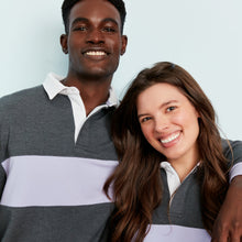 Modal Rugby Pullover | Gray/Lavender