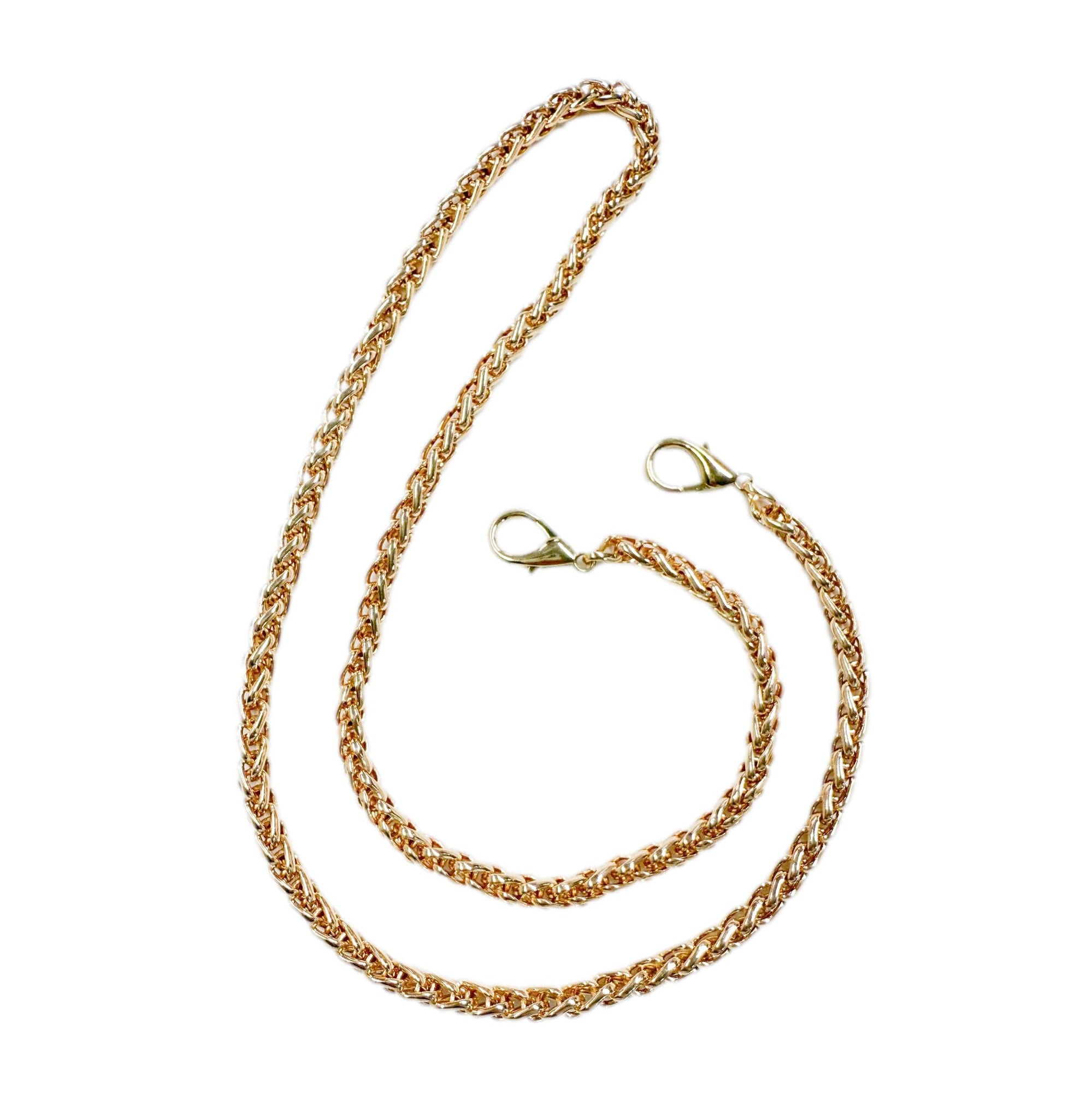 Metal Roped Kids' Handbag Chain | Gold