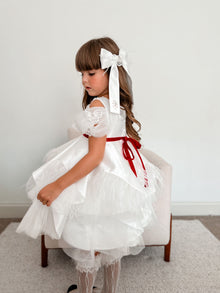 Constanza Ceremony Hair Bow | White