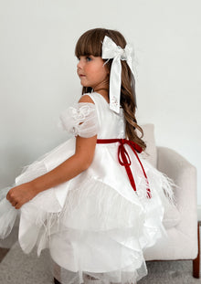Constanza Ceremony Hair Bow | White