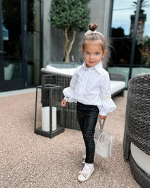 Baby Girls | Herringbone Blouse | White
