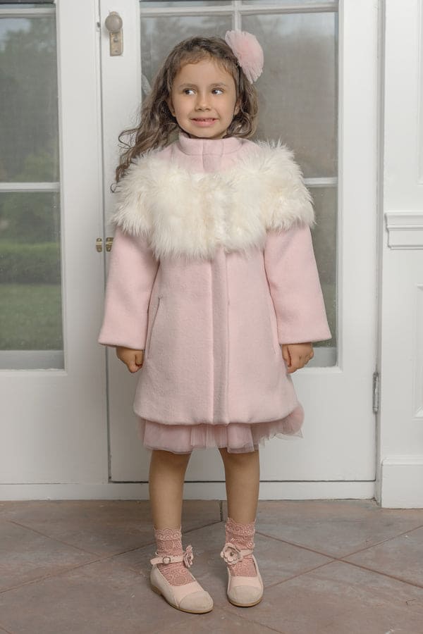Baby Girls | Faina Wool Coat | Pink