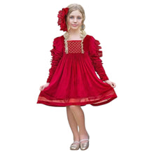 Baby Girls | Victoria Velvet Dress | Red