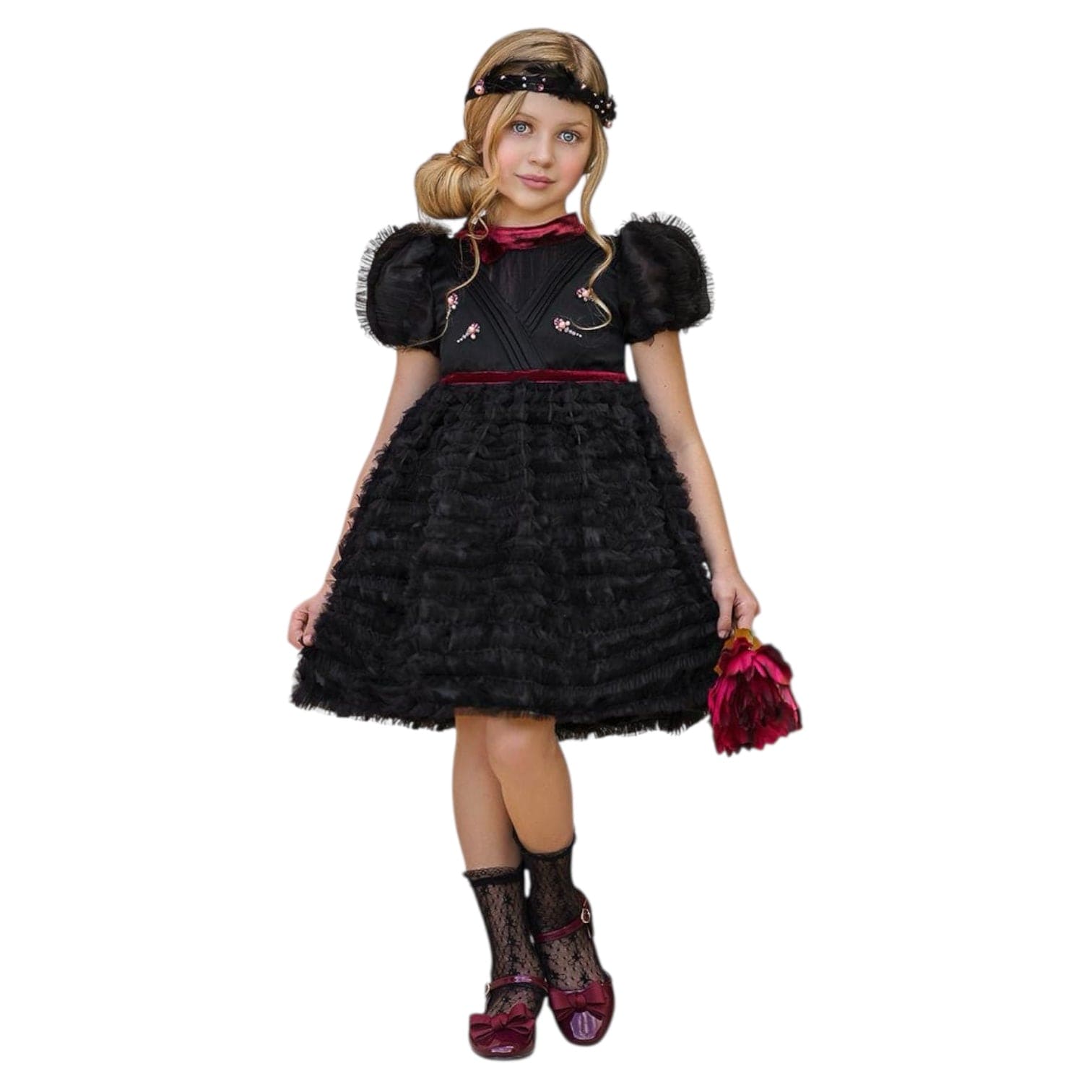 Baby Girls | Kylie Tulle and Organza Dress | Black