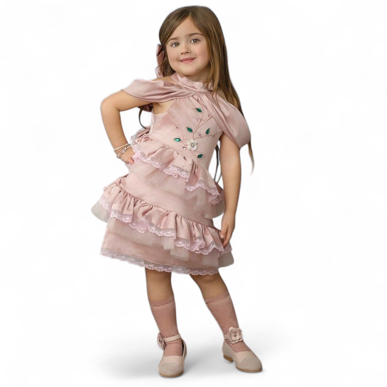 Baby Girls | Satin Ballerina Dress | Pink