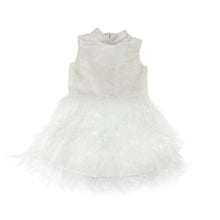 Baby Girls | Eliza Feather Dress | Ivory