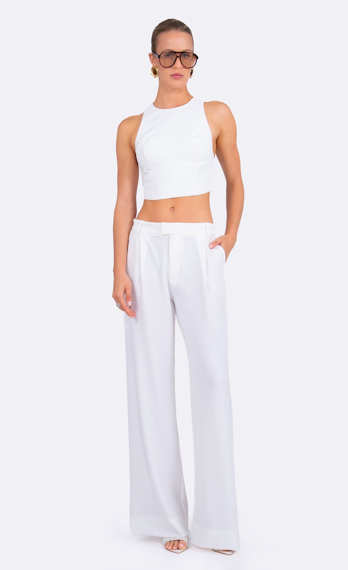 Tessa Crop | White