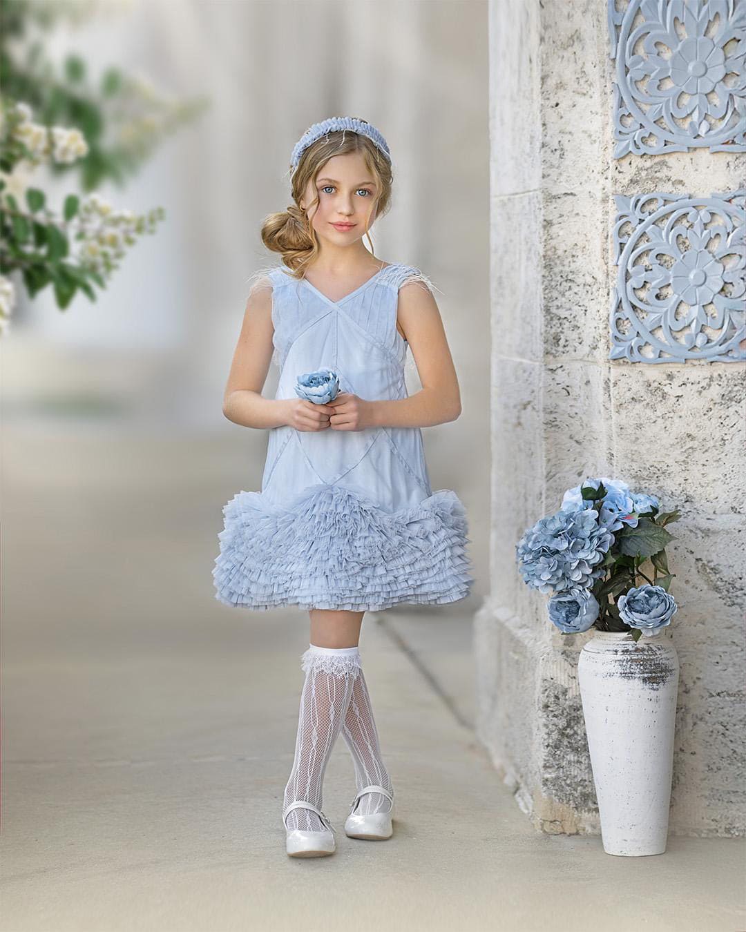 Baby Girls | Skylar Tulle Tutu Dress | Blue