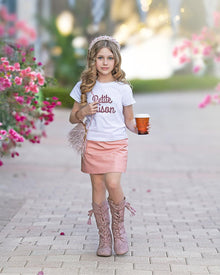 Baby Girls | Petite Maison Logo Pima Cotton T-Shirt | Pink