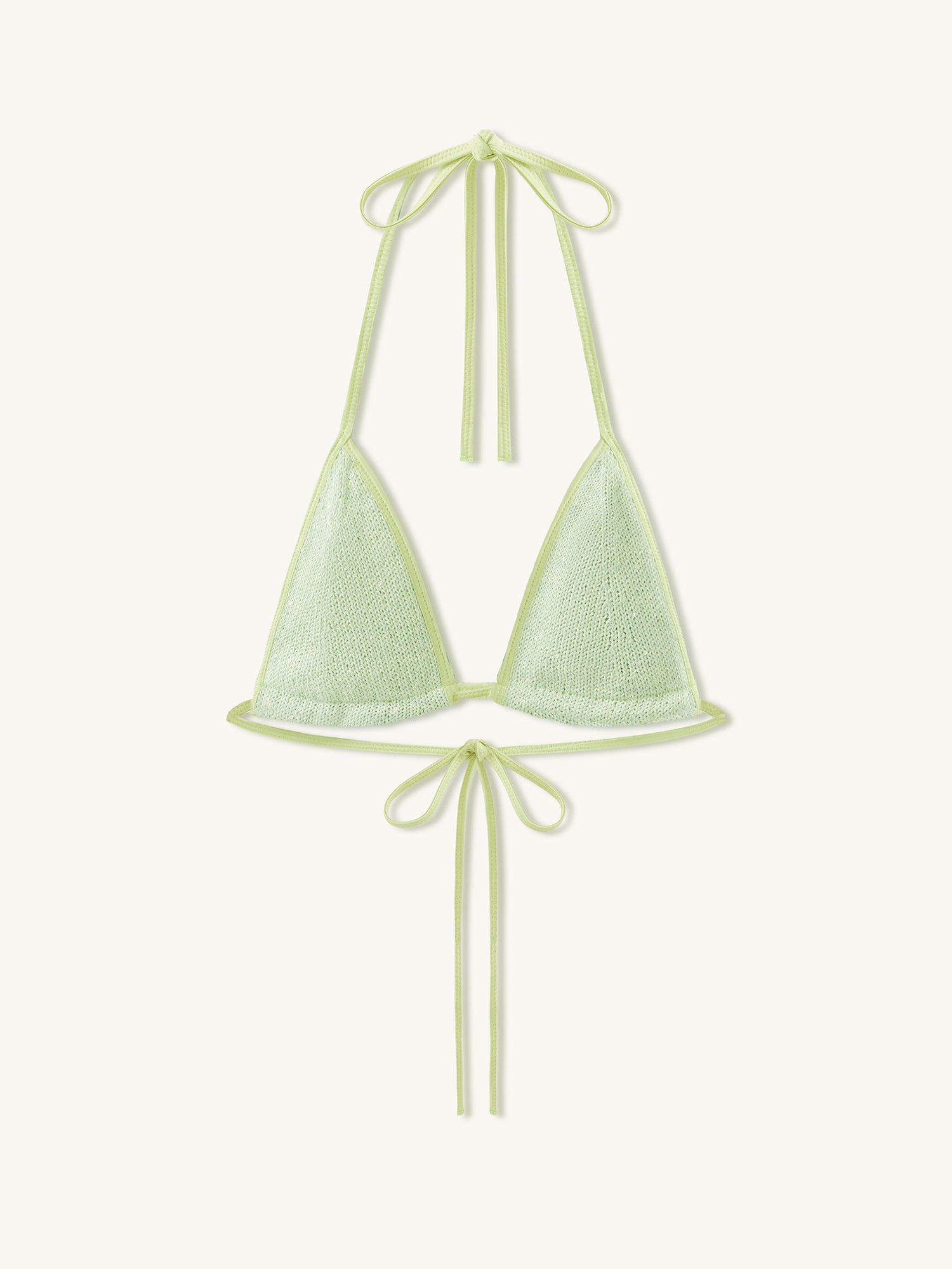 Lio Bikini Top | Sage Sequin
